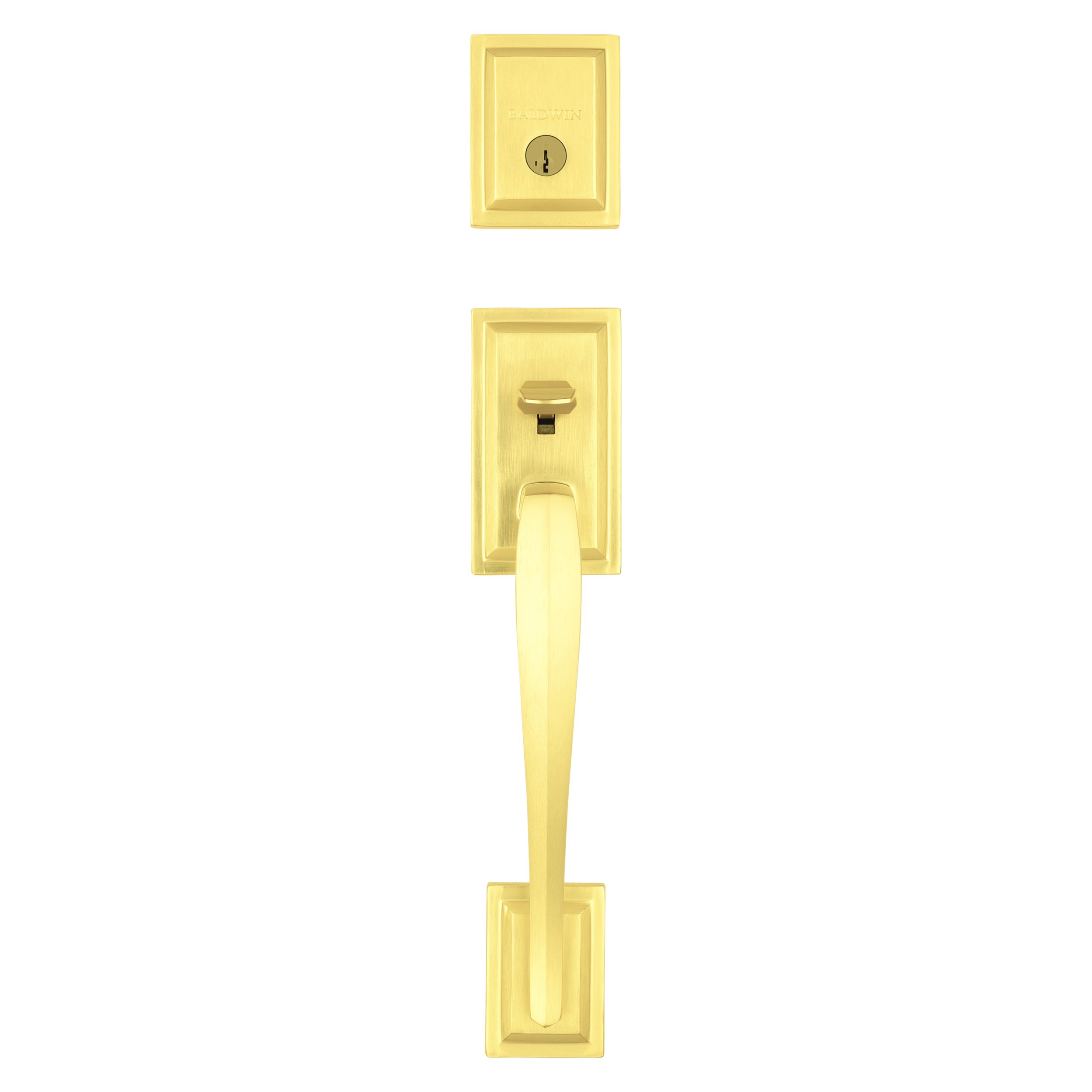 Torrey Pines Sectional Handleset x Torrey Lever - Satin Brass