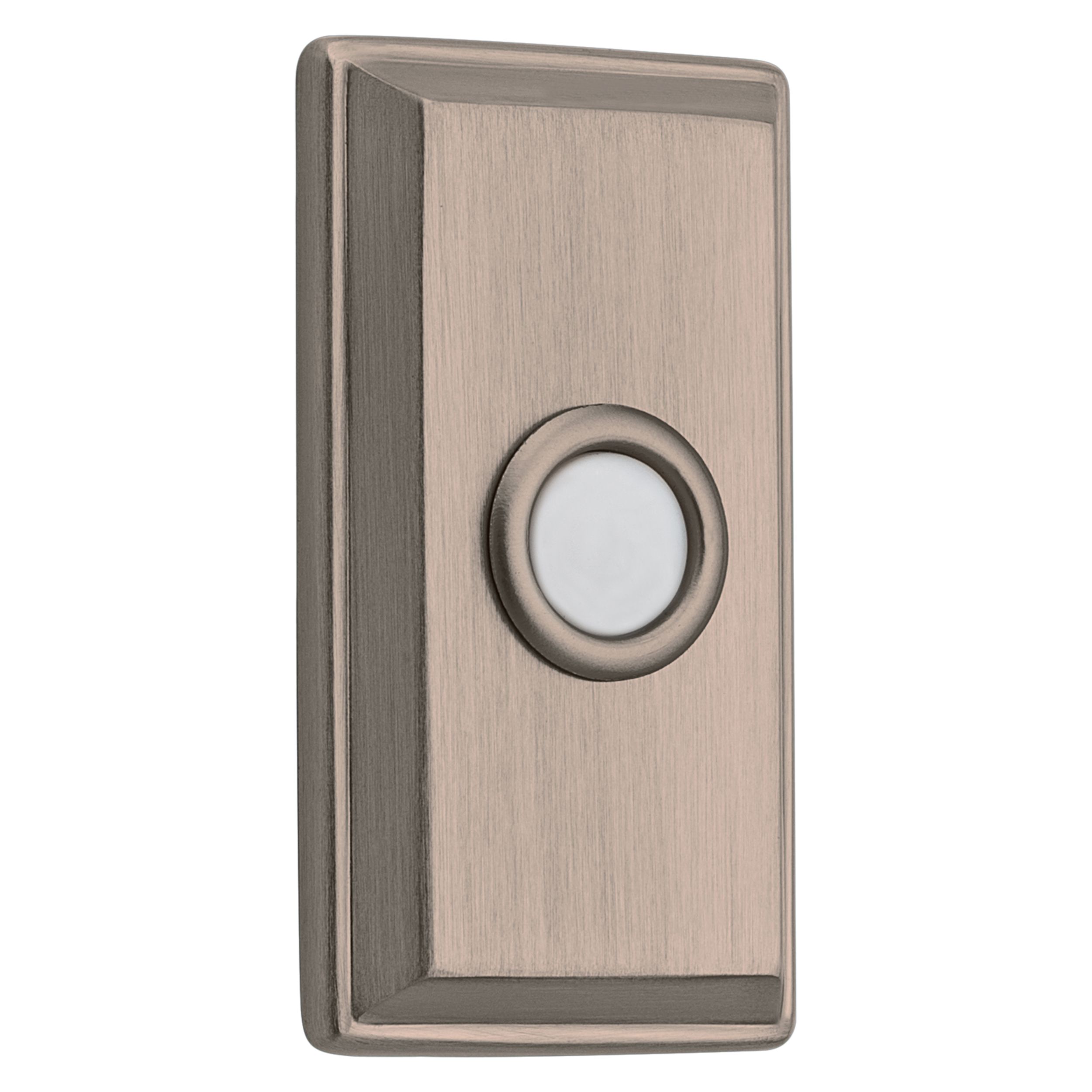 4860 Rectangular Bell Button - Lifetime (PVD) Satin Nickel