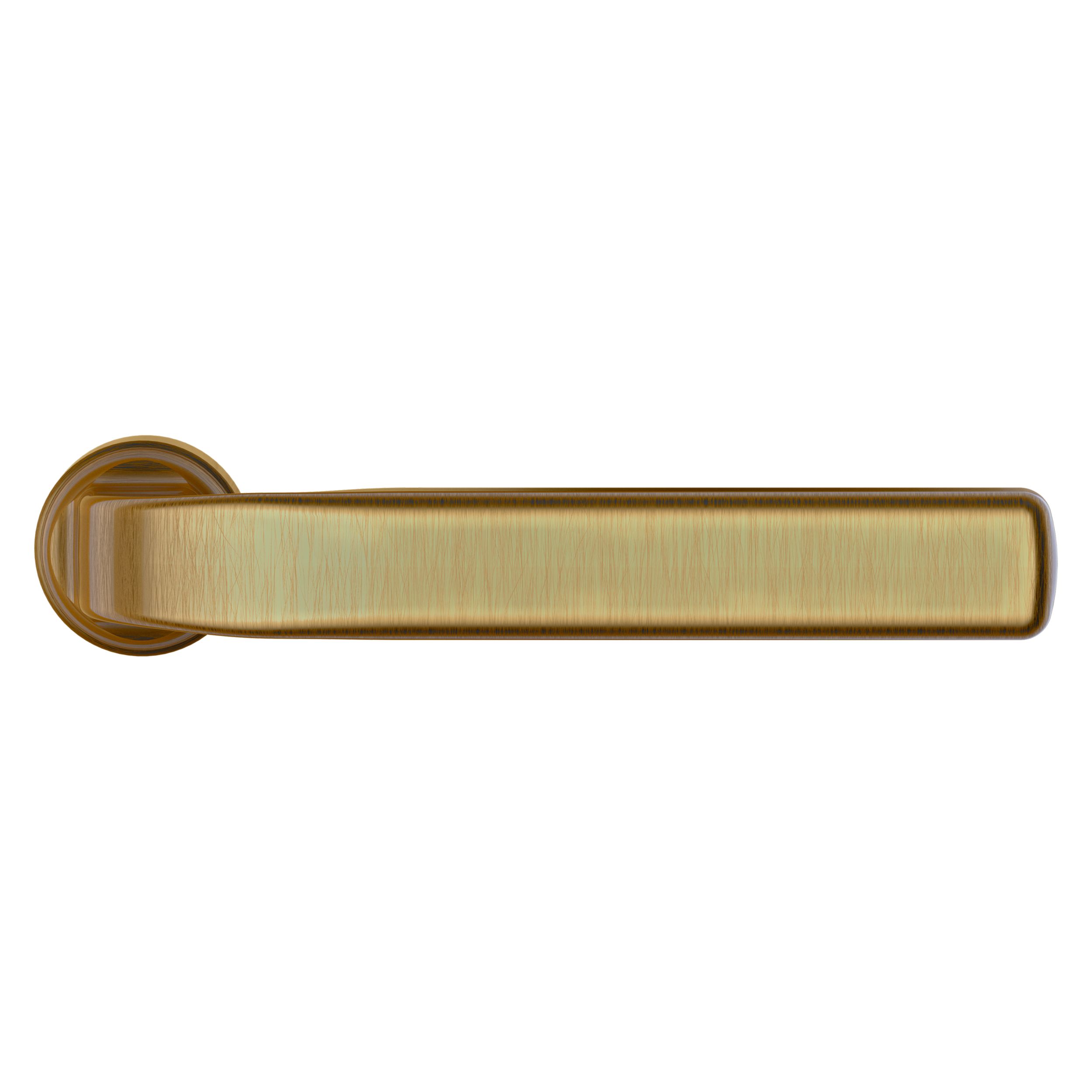 Melbourne Door Handle - Satin Brass - Door and Cabinet Hardware