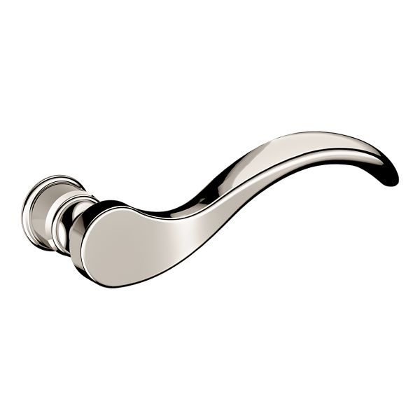 5455V Wave Lever - Lifetime (PVD) Polished Nickel | Baldwin Hardware