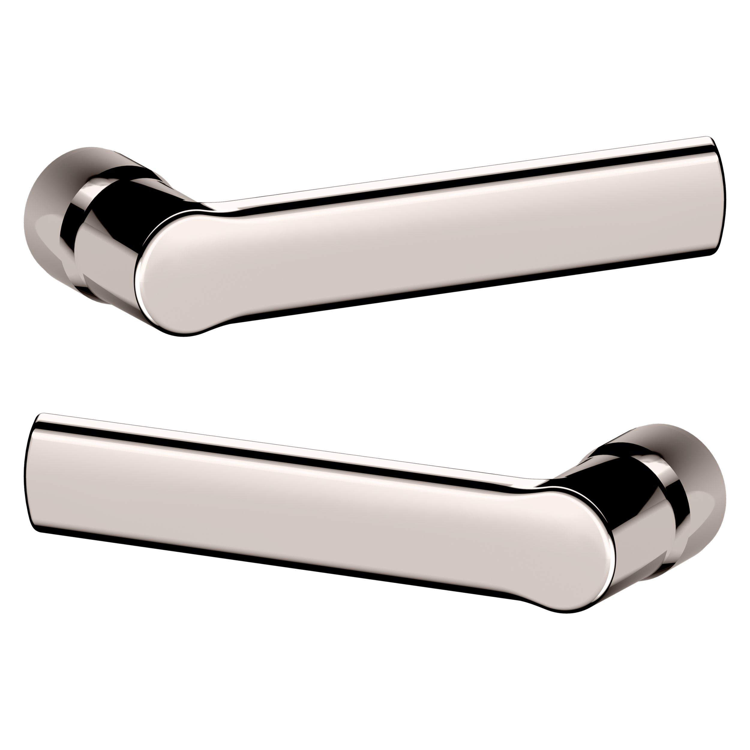 5485V Soho Lever - Lifetime (PVD) Polished Nickel | Baldwin Hardware