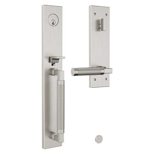 Gramercy Handleset with L030 Knurled Lever - Lifetime (PVD