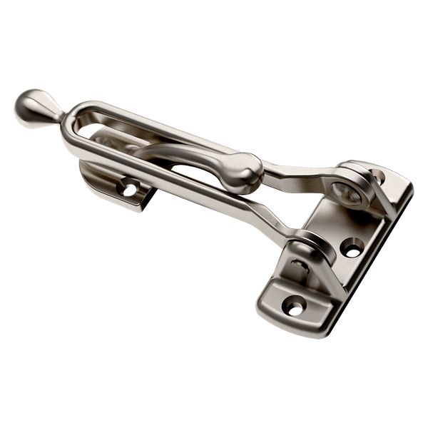 【※本日限定大特価】 D-Lux INTERIOR GUARD 0250 Security Door Guard - Satin Nickel | Baldwin Hardware