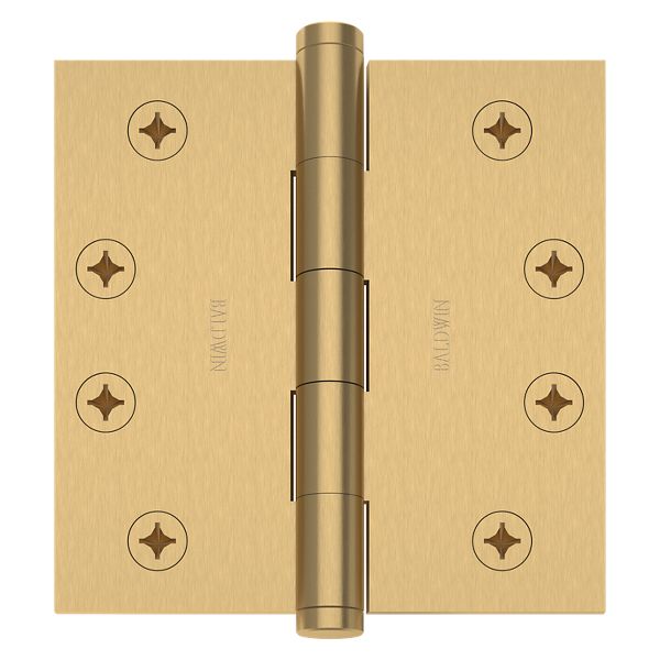 1040 NRP Square Corner Hinge - Vintage Brass | Baldwin Hardware
