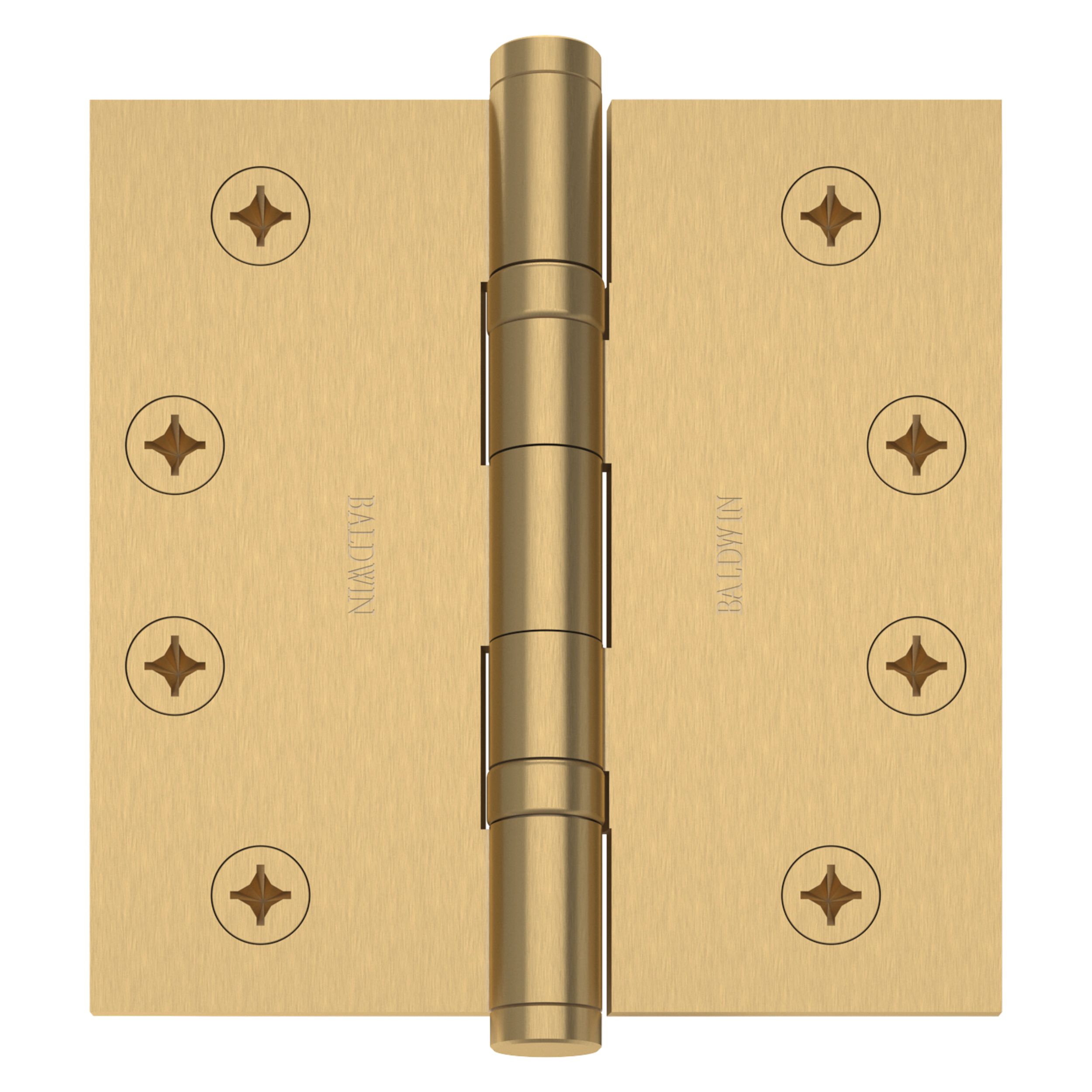 Door Hinge 4 x 4 Inch Solid Polished Brass Ball Bearing (US3)