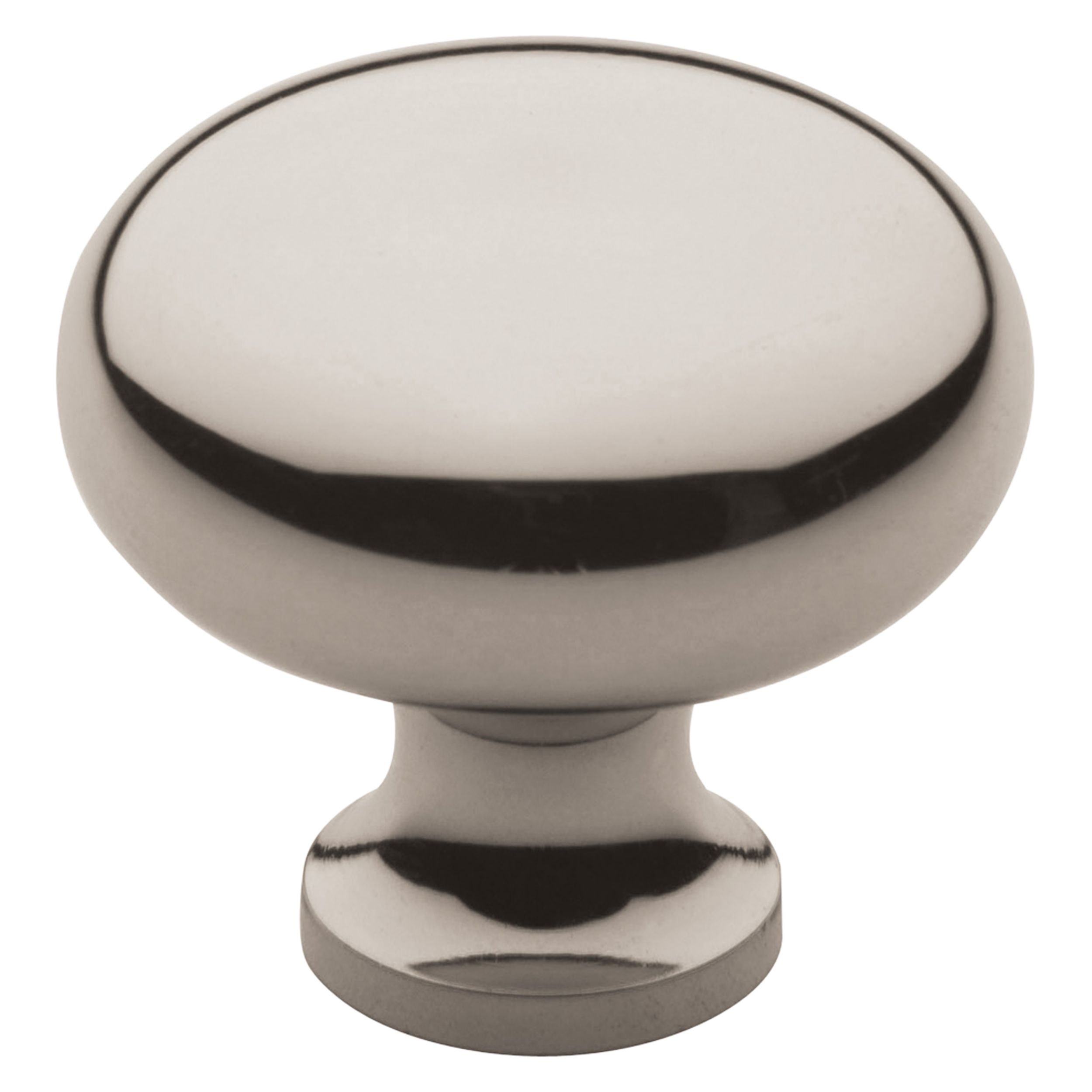 Baldwin 4700.060 Classic Design Cabinet Knob, Satin Brass and Brown