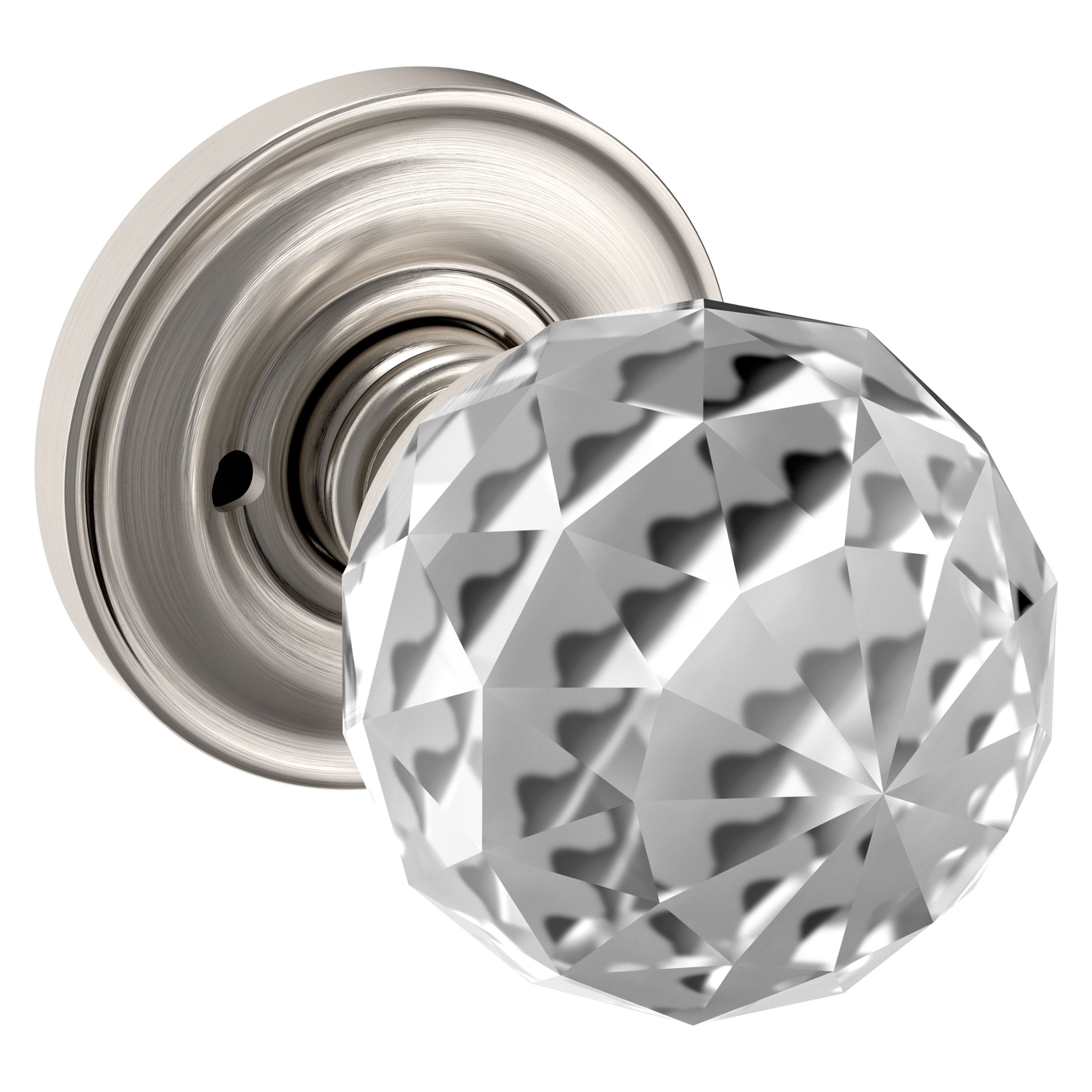 5009 Crystal Knob with 5048 Rose- Privacy