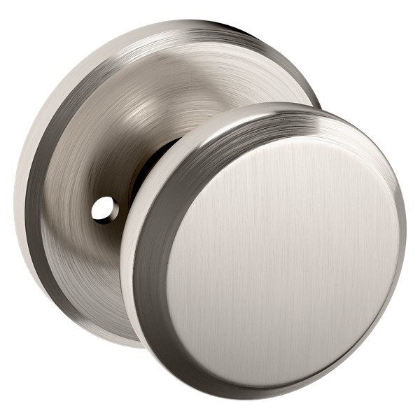5023 Knob with R016 Rose- Privacy - Lifetime (PVD) Satin Nickel