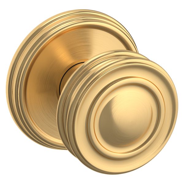 5066 Knob with 5078 Rose- Passage - Lifetime (PVD) Satin Brass