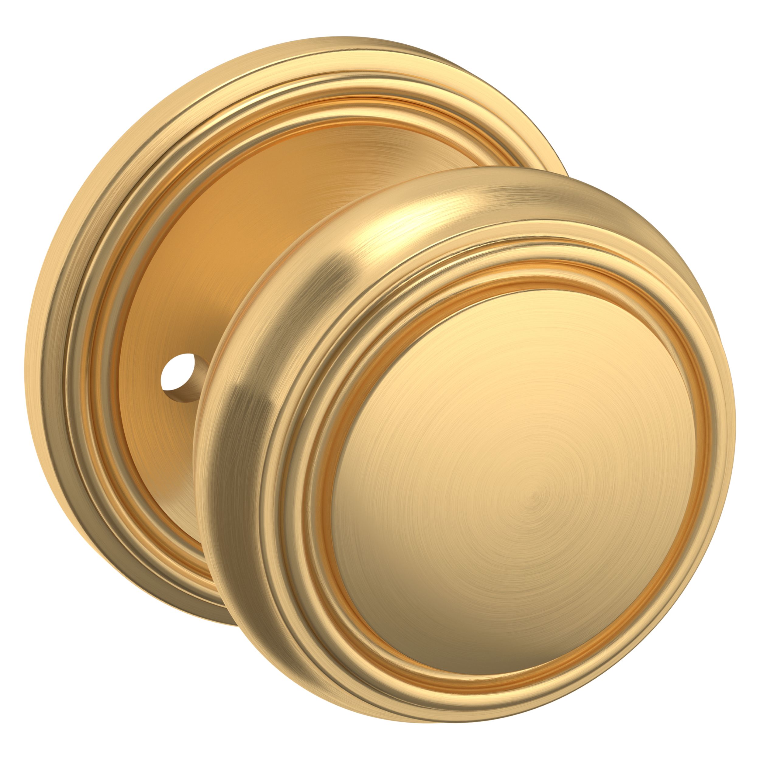 Stone Harbor Hardware Bonn Privacy (Bed & Bath) Satin Brass Round Knob