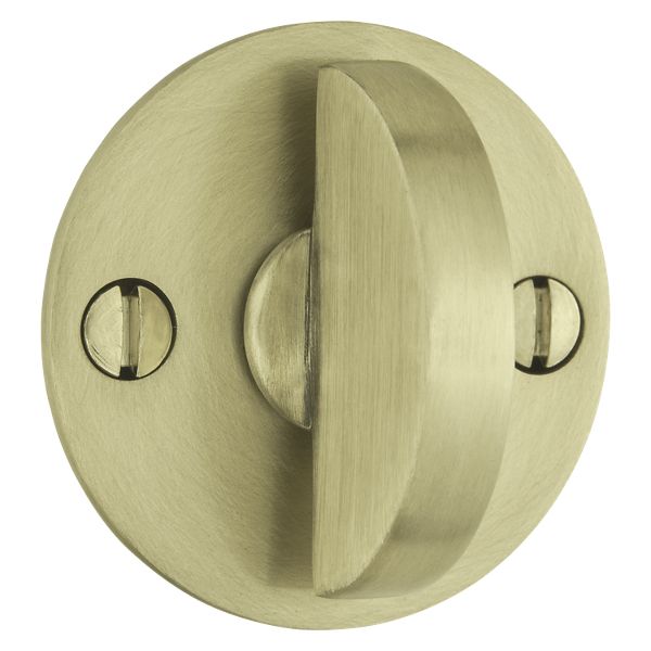 6750 Turn Piece - Satin Brass & Brown | Baldwin Hardware