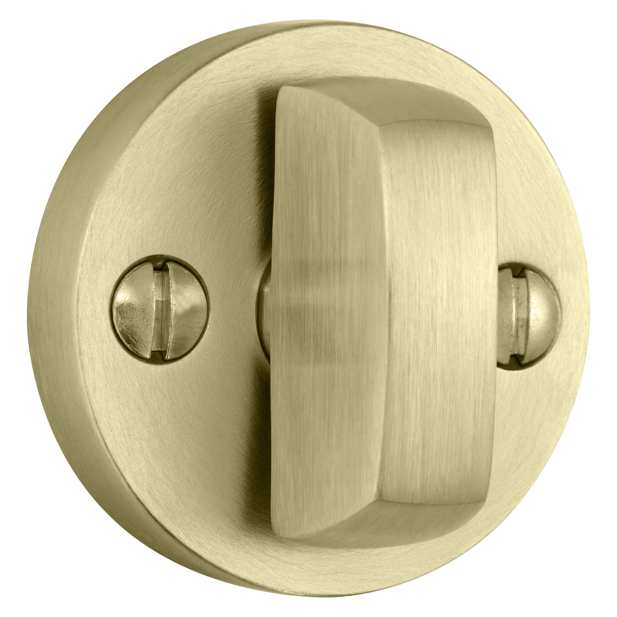 Baldwin SCTRDxENROUTRR044 Lifetime Satin Brass Round Single Cylinder Keyed  Entry Door Knob Set and Deadbolt Combo from the Reserve Collection 