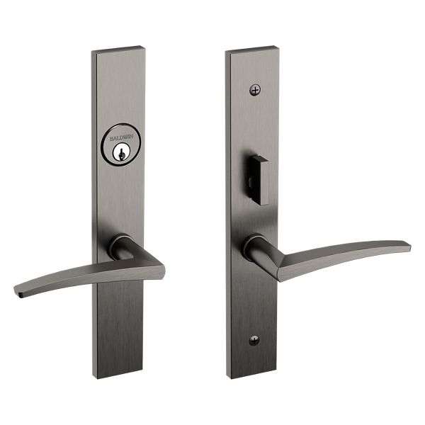 Santa Monica Trim - Lifetime (PVD) Graphite Nickel | Baldwin Hardware