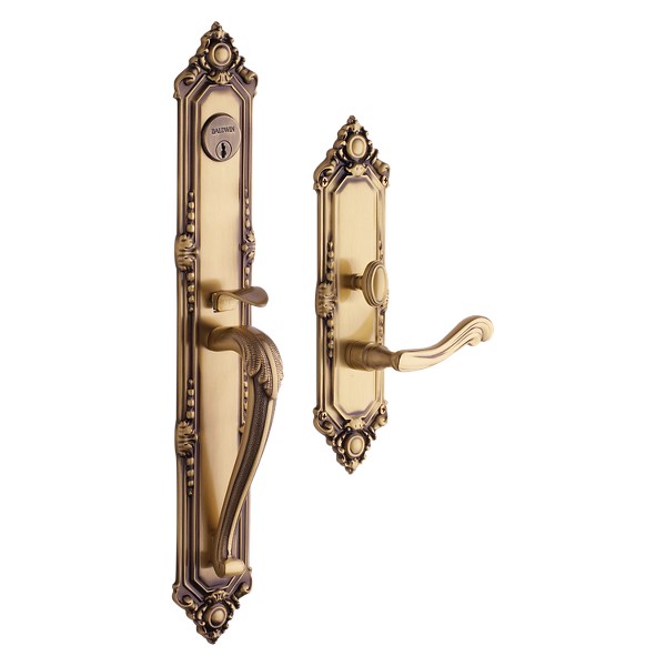 Kensington Trim - Satin Brass & Brown | Baldwin Hardware