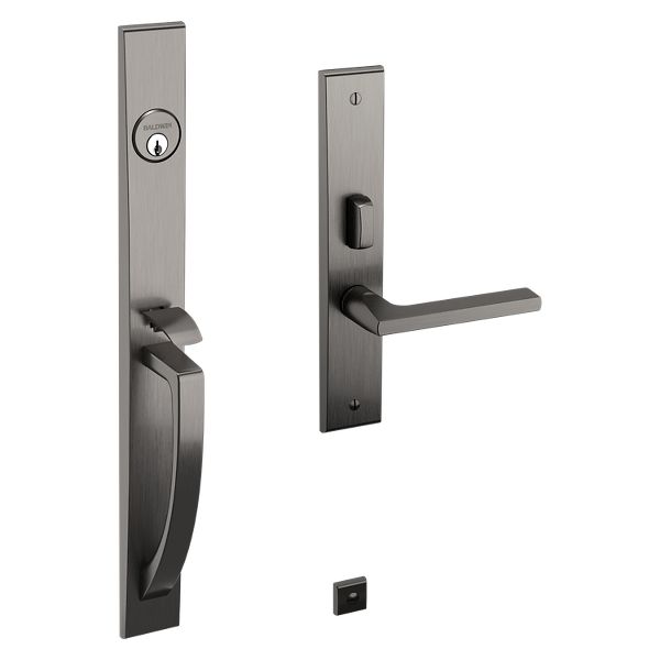 Lakeshore Trim - Lifetime (PVD) Graphite Nickel | Baldwin Hardware
