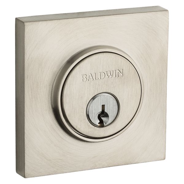 APII MAF-8220GP SDBL ステンレスフレット打ち替え済 美品 8220 Contemporary Deadbolt - Lifetime (PVD) Satin Nickel | Baldwin