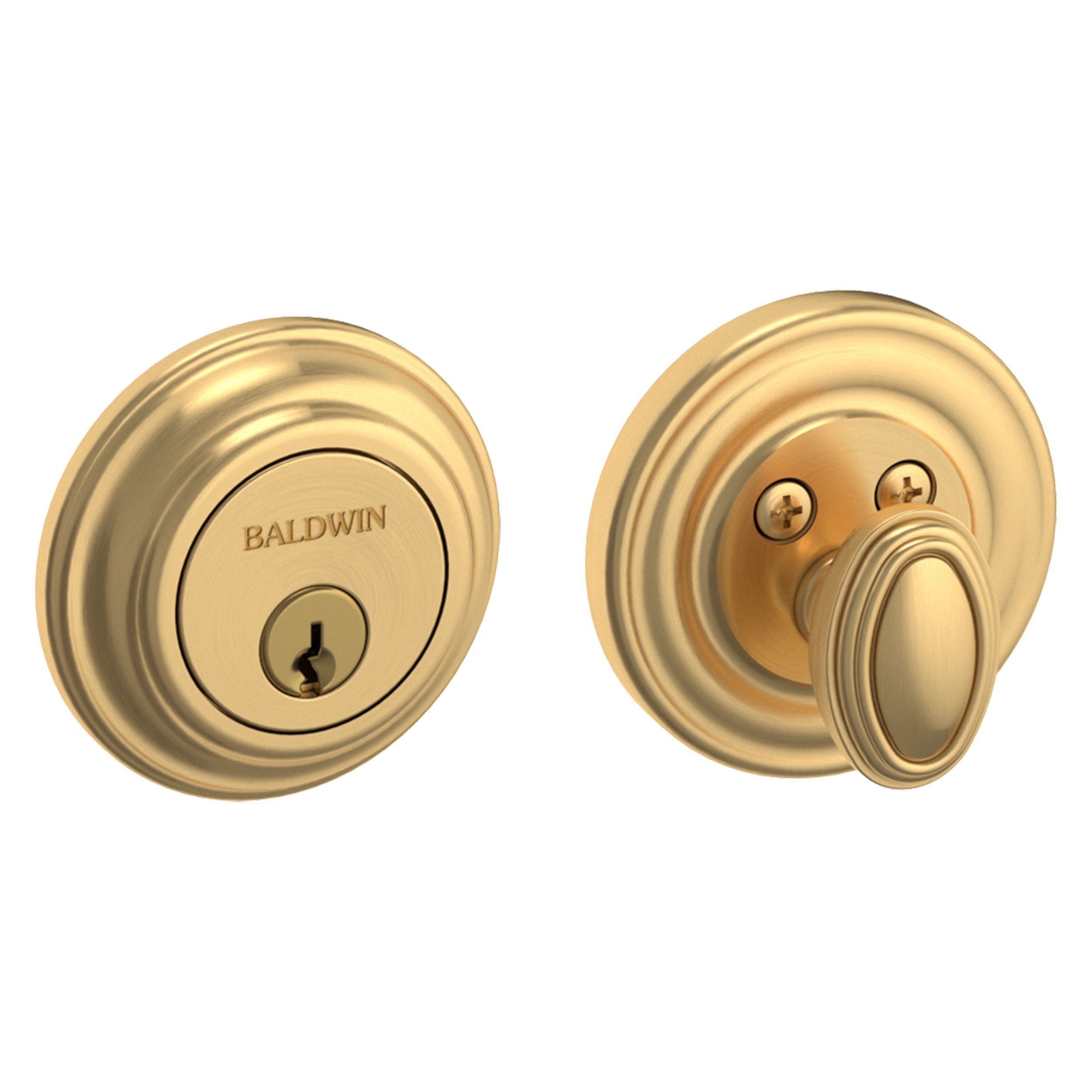 8231 Traditional Deadbolt - Lifetime (PVD) Satin Brass