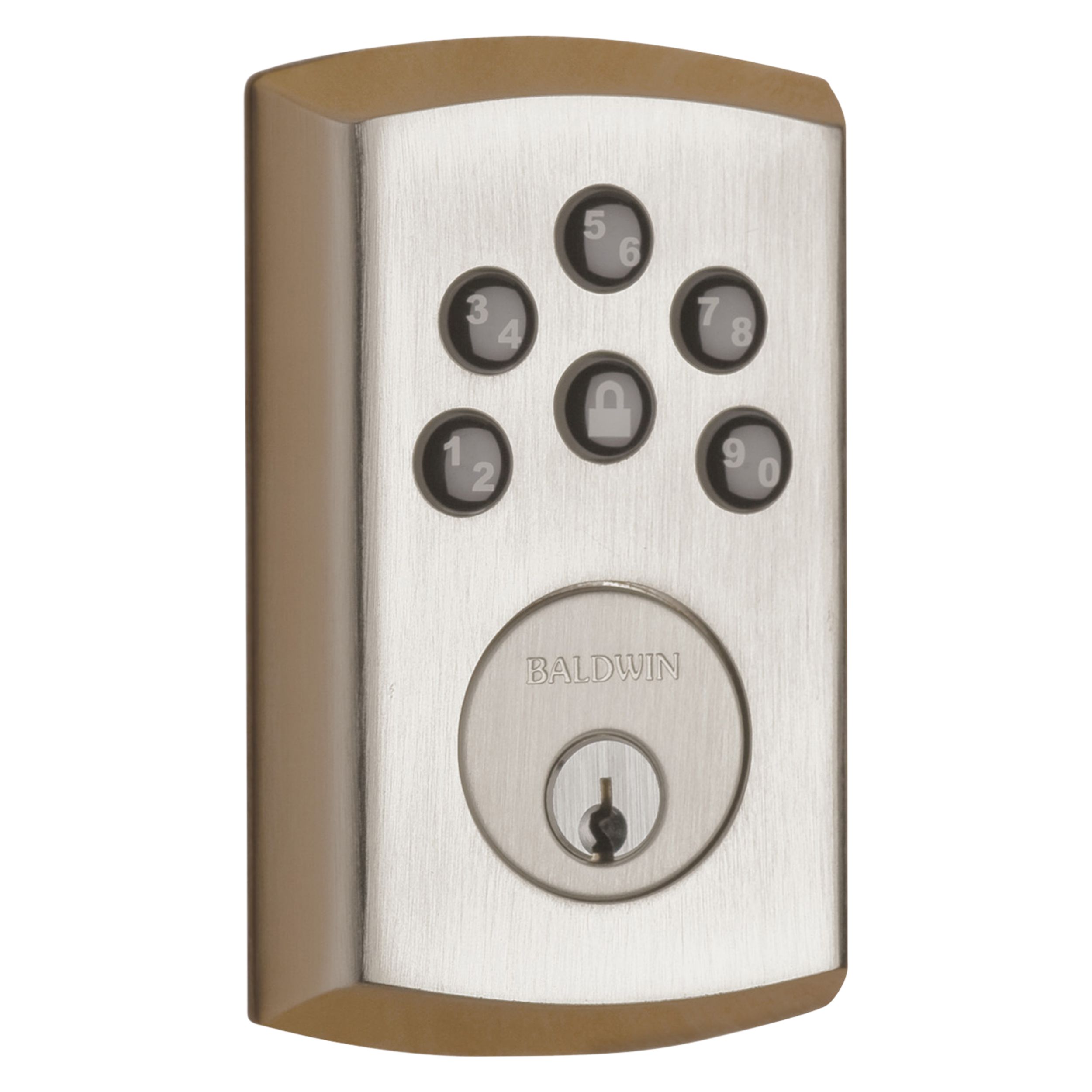 Soho Keypad Deadbolt - Lifetime (PVD) Satin Nickel | Baldwin Hardware