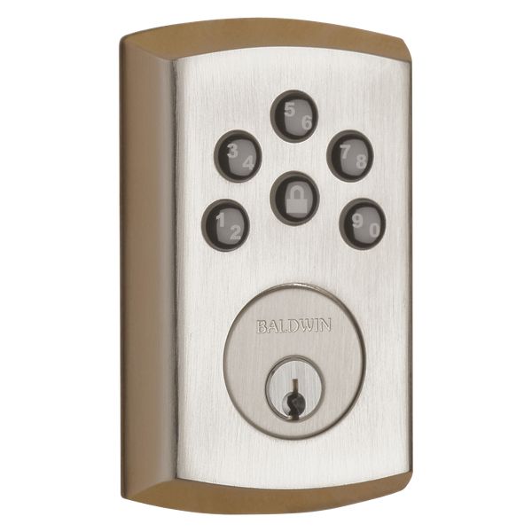 Soho Keypad Deadbolt - Lifetime (PVD) Satin Nickel | Baldwin 