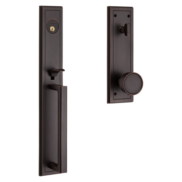 Hollywood Hills Full Handleset with K008 Knob - Venetian Bronze