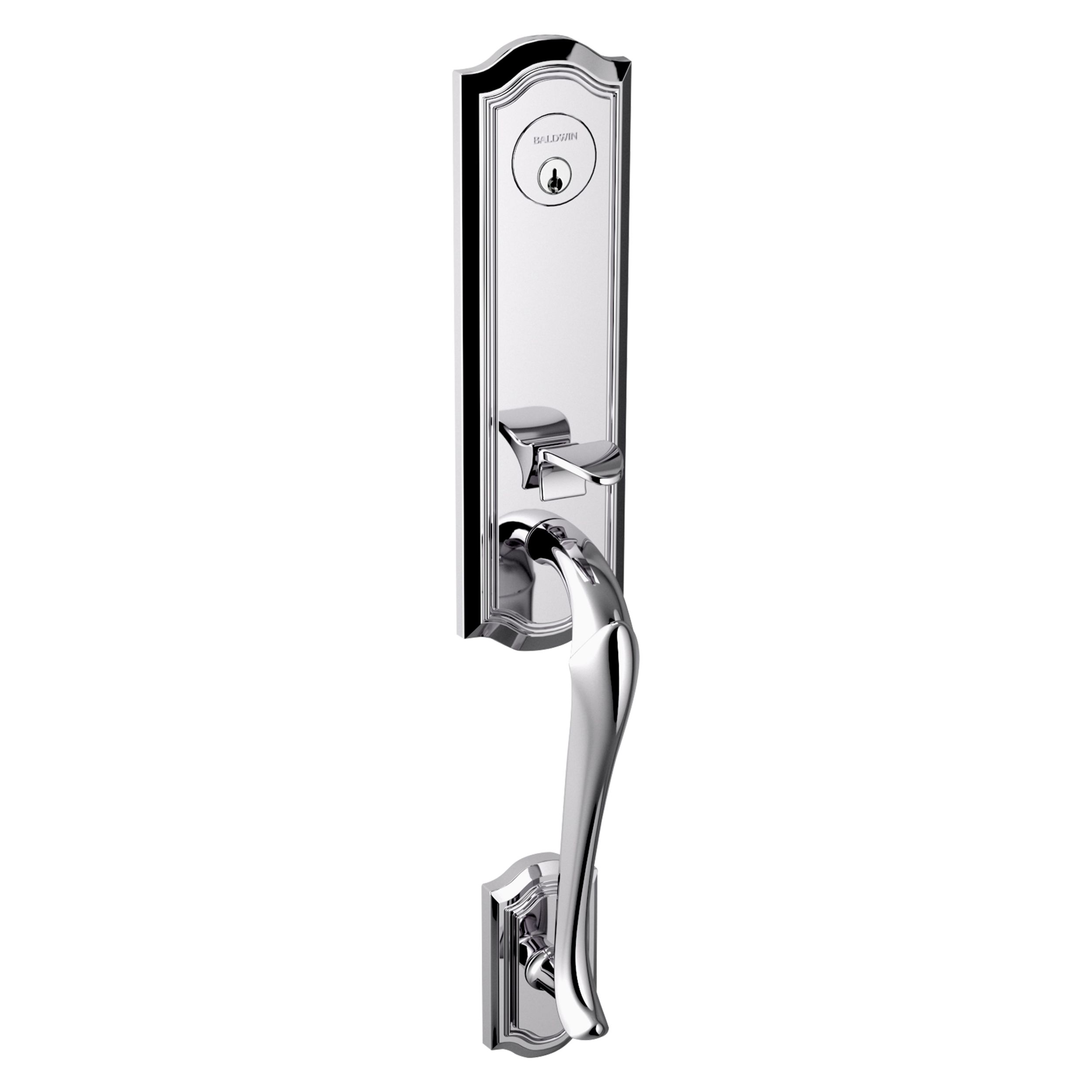 Bethpage Handleset with 5077 Knob - Polished Chrome | Baldwin Hardware