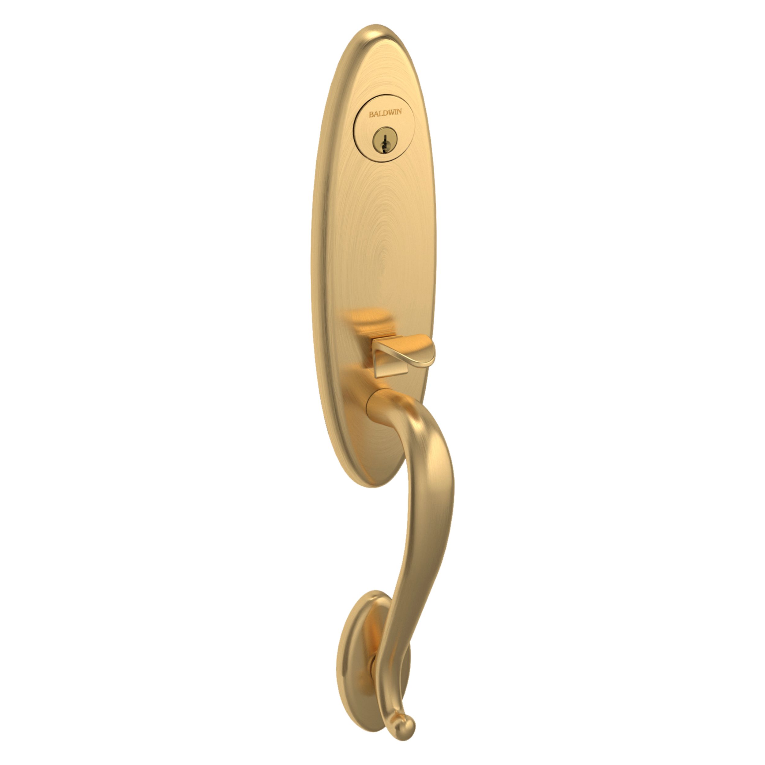 Estate Collection Blakely Single Cylinder Satin Nickel Door Handleset with Door Knob