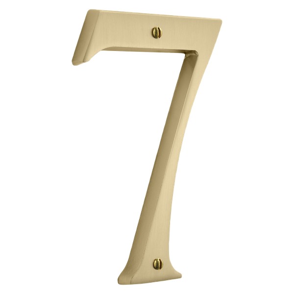 9067 House Numbers - 7 - Vintage Brass | Baldwin Hardware