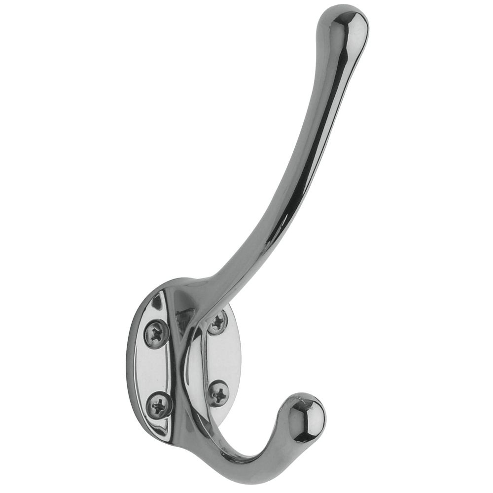 0742 Coat & Hat Hook - Polished Chrome