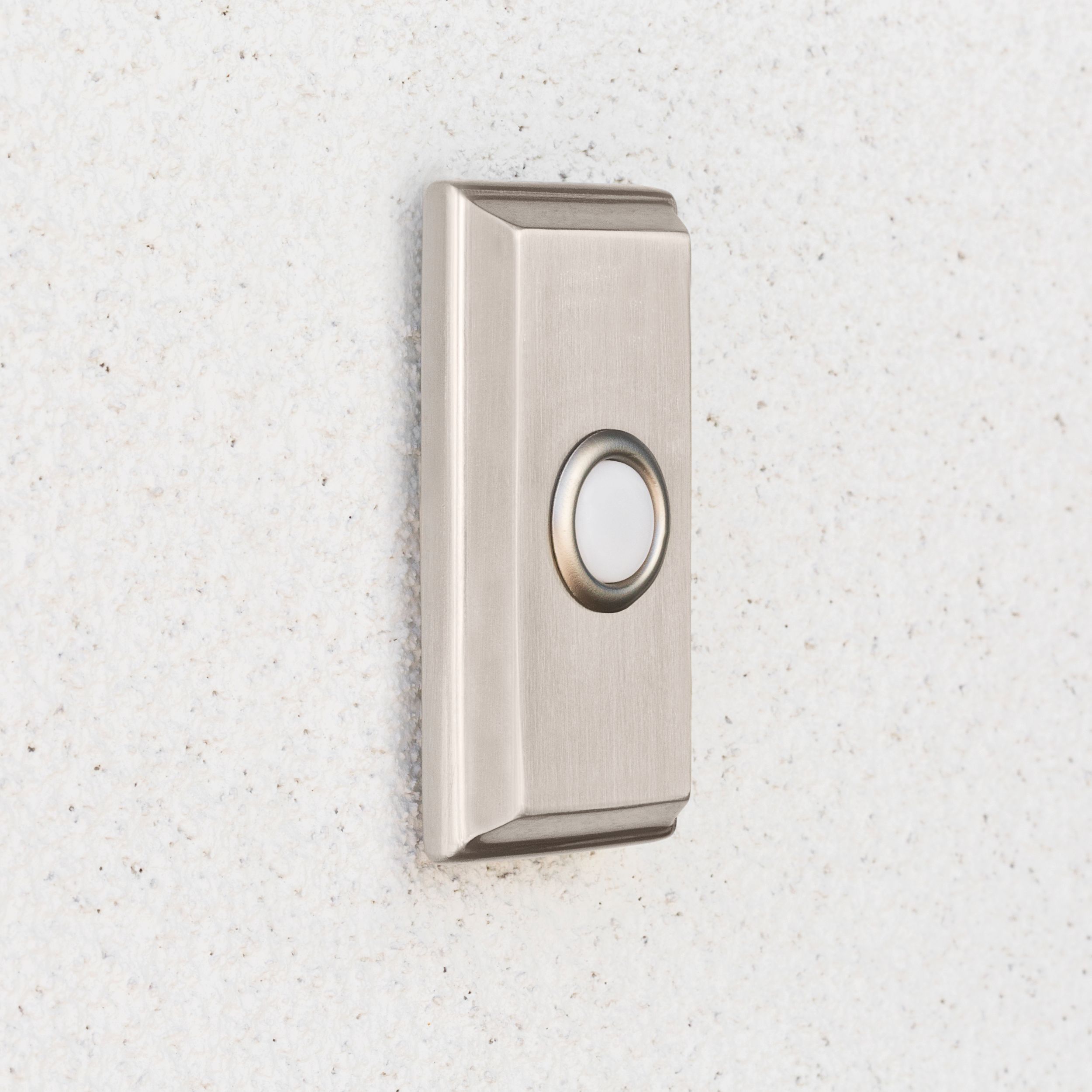 4860 Rectangular Bell Button - Lifetime (PVD) Satin Nickel