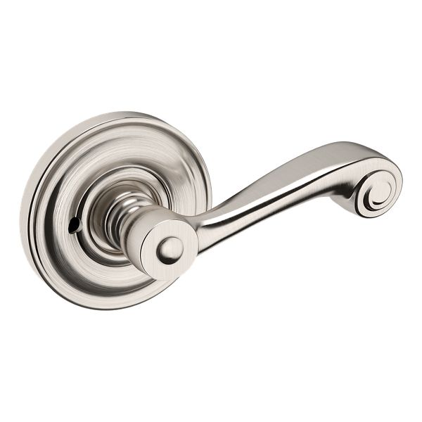 5103 Lever with 5048 Rose- Privacy - Lifetime (PVD) Satin Nickel