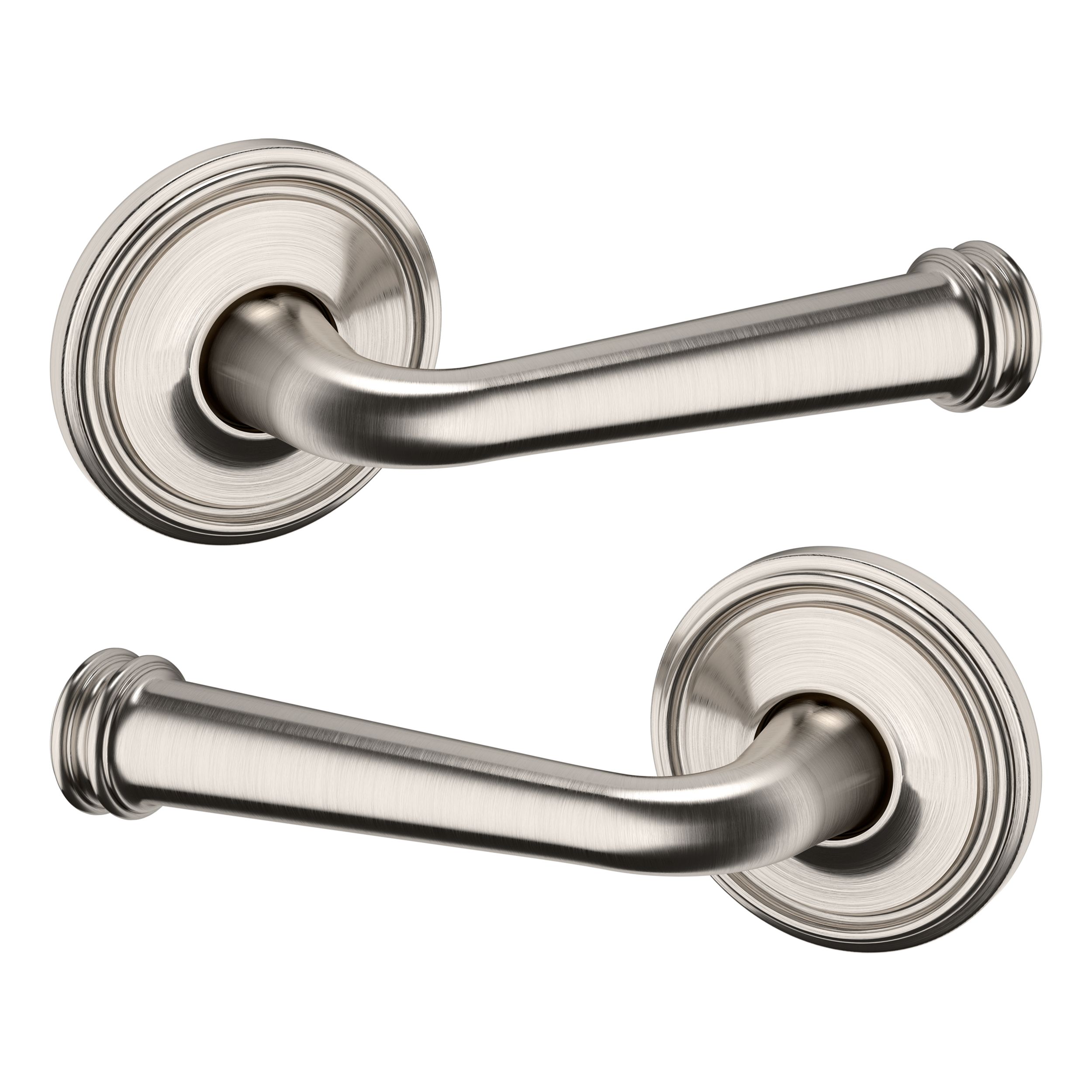 5162 Lever with R017 Rose- Passage - Lifetime (PVD) Satin Nickel