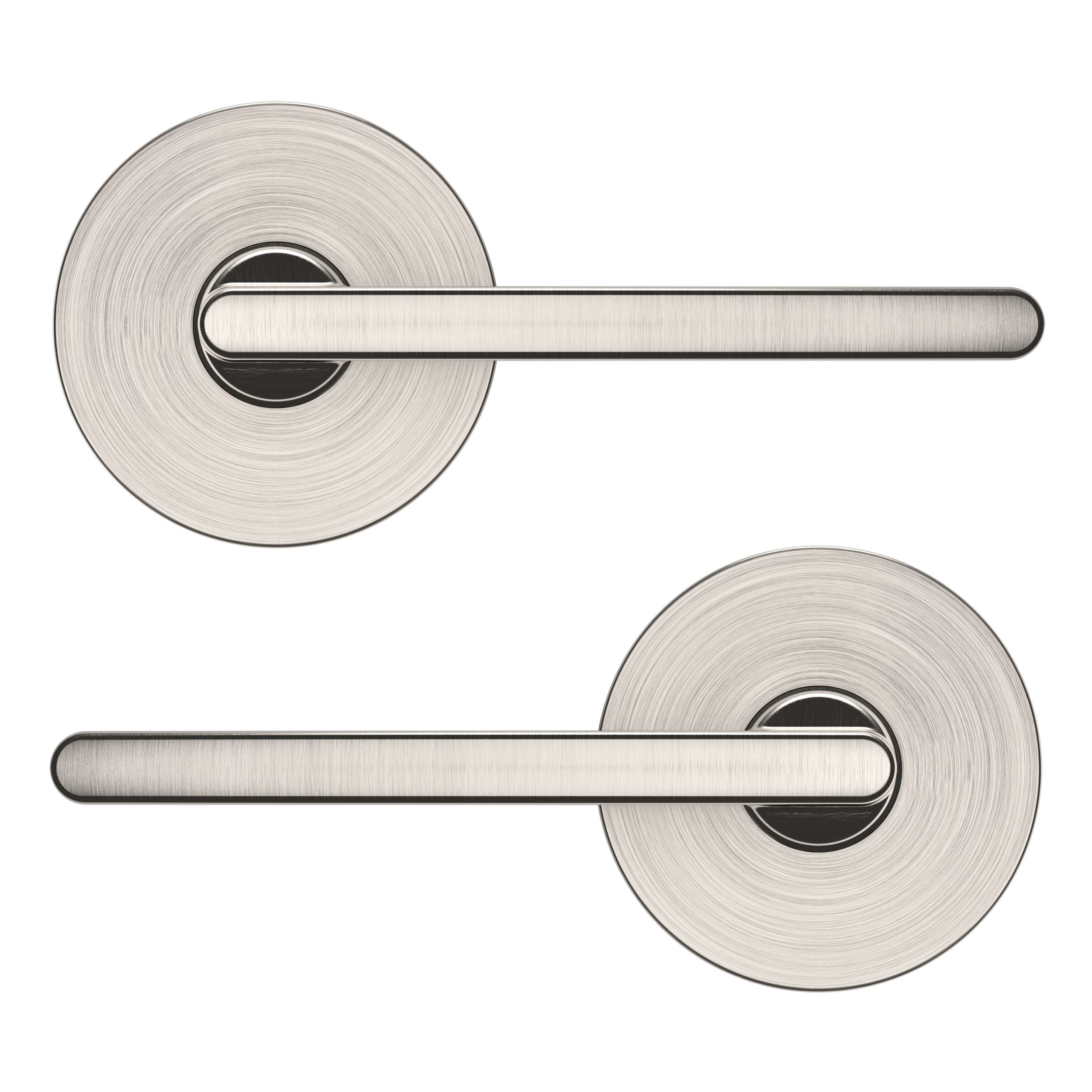 5162 Lever with R017 Rose- Passage - Lifetime (PVD) Satin Nickel