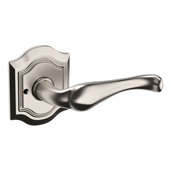 5447V Lever with R027 Rose- Privacy - Lifetime (PVD) Satin Nickel