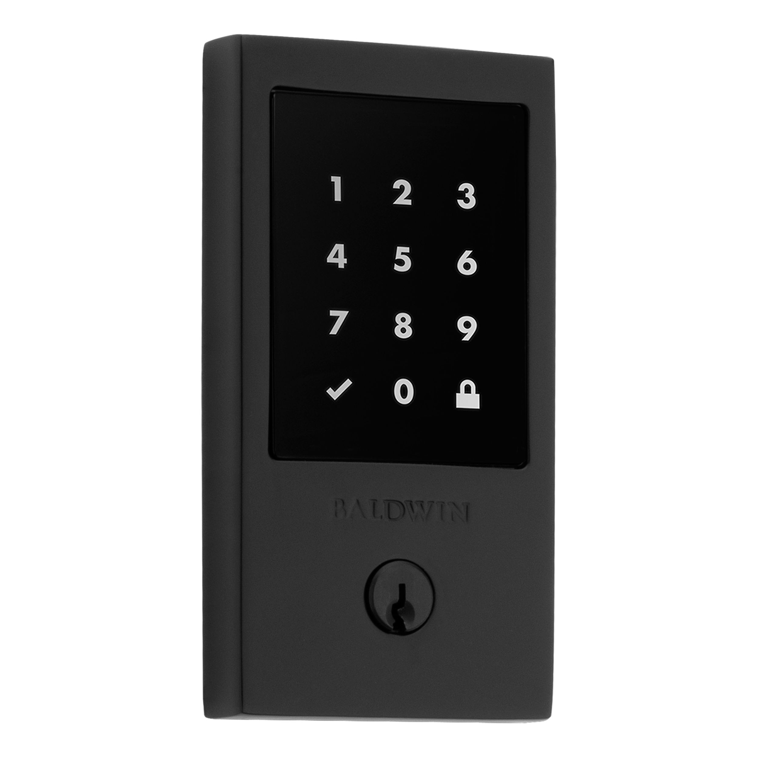 Minneapolis Touchscreen Z-Wave Deadbolt - Satin Black | Baldwin 