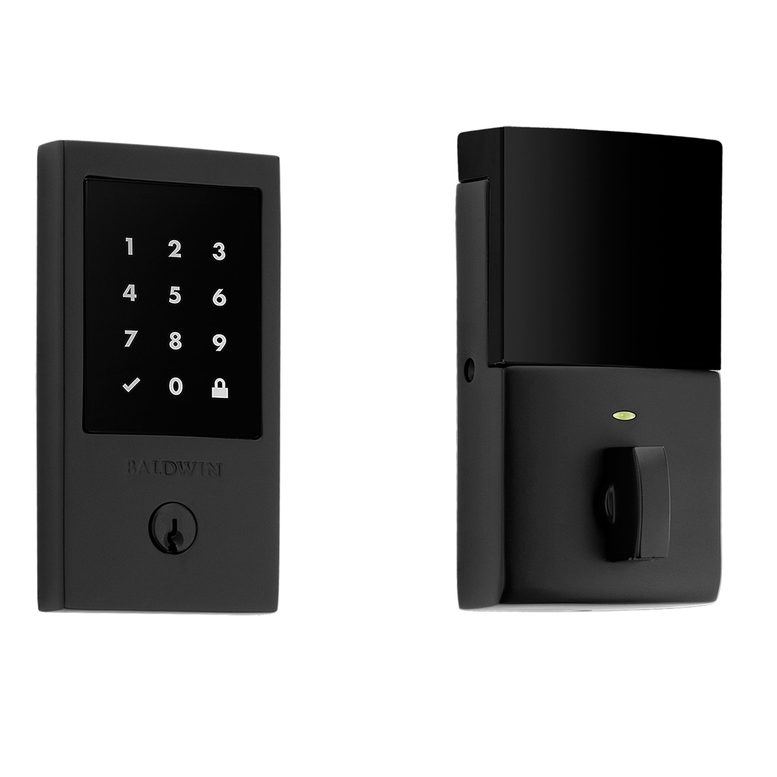 Minneapolis Touchscreen Z-Wave Deadbolt - Satin Black | Baldwin 