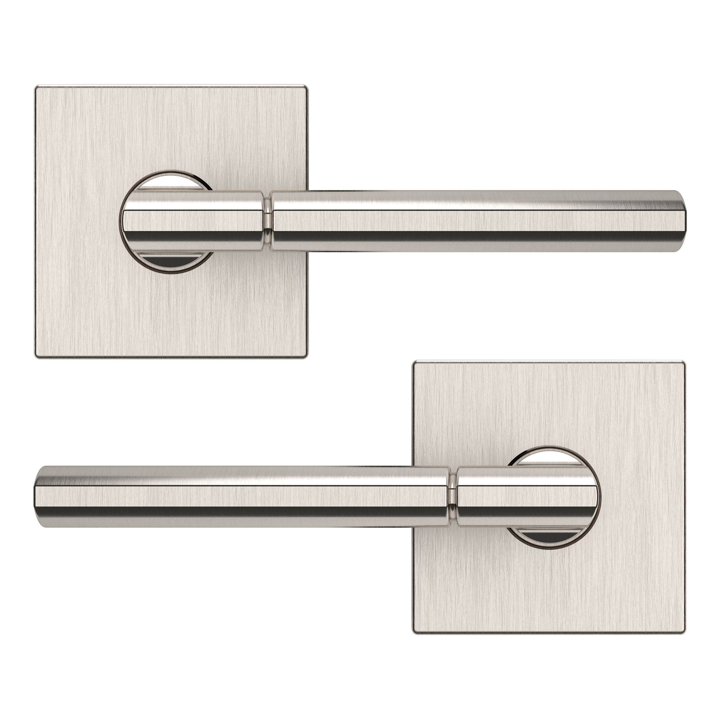 5162 Lever with R017 Rose- Passage - Lifetime (PVD) Satin Nickel