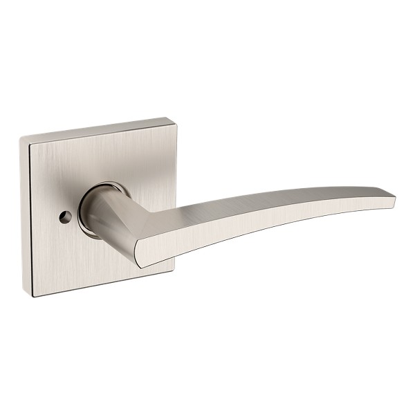 L022 Lever with R017 Rose- Privacy - Lifetime (PVD) Satin Nickel