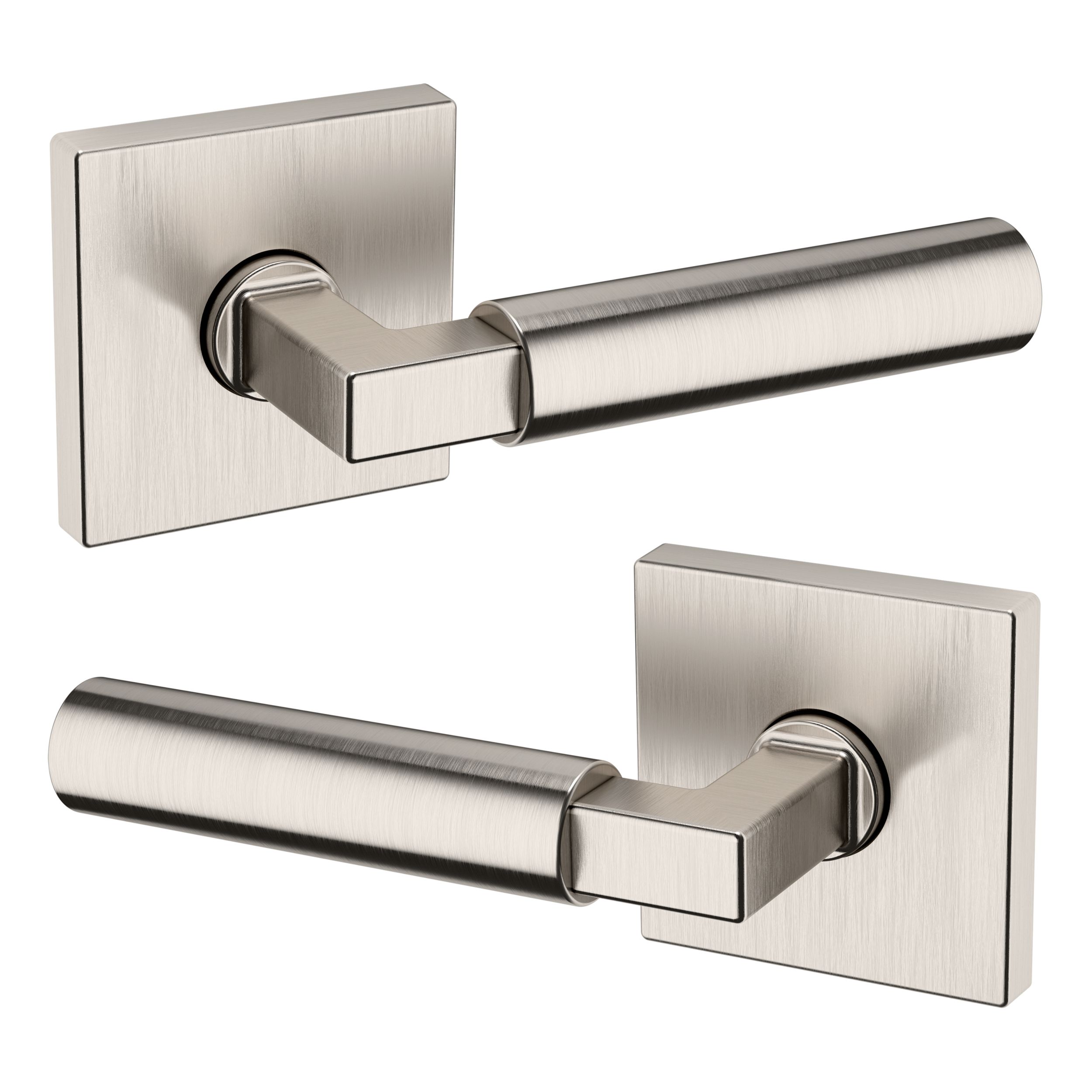 5162 Lever with R017 Rose- Passage - Lifetime (PVD) Satin Nickel