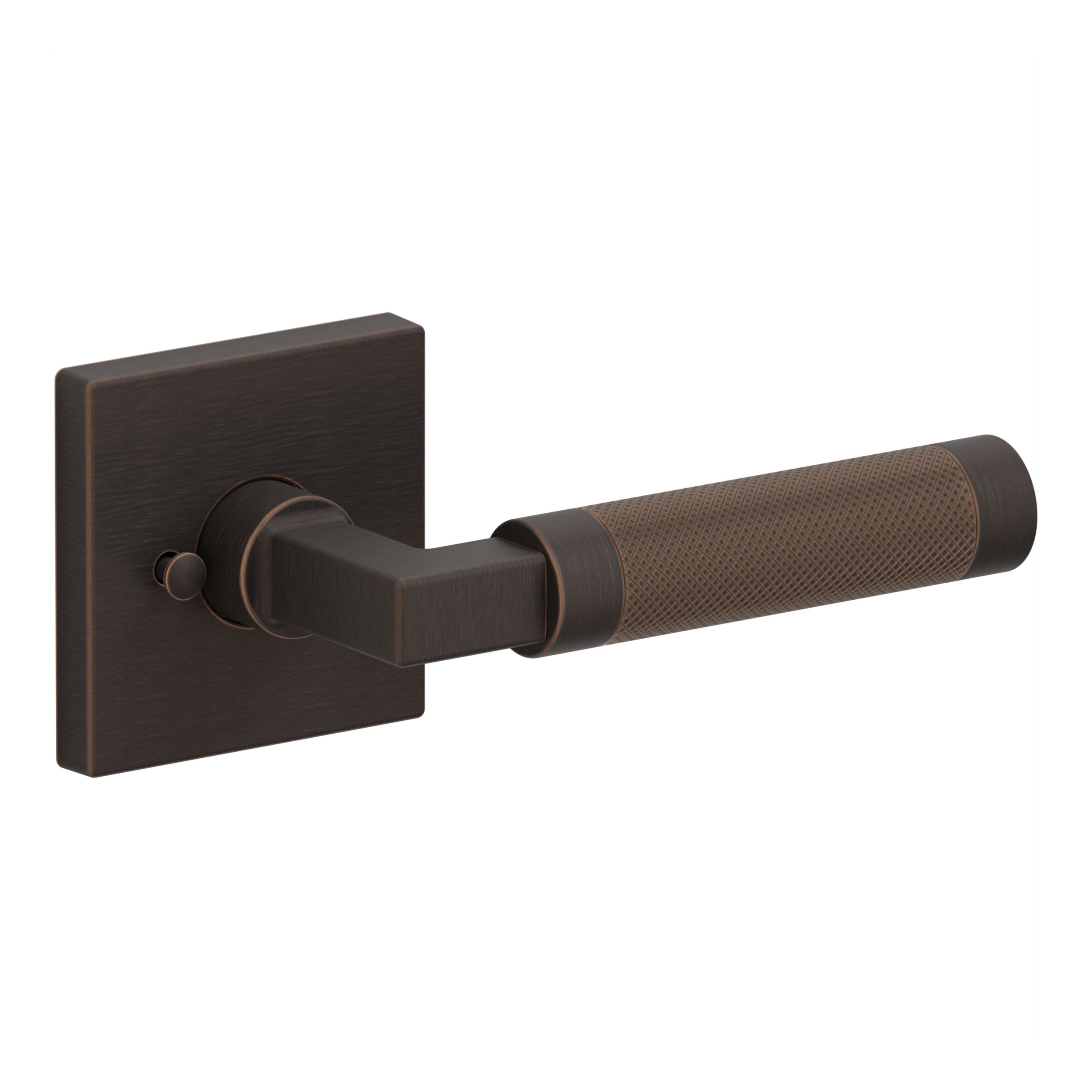 L030 Knurled Gramercy with R017 Rose - Privacy