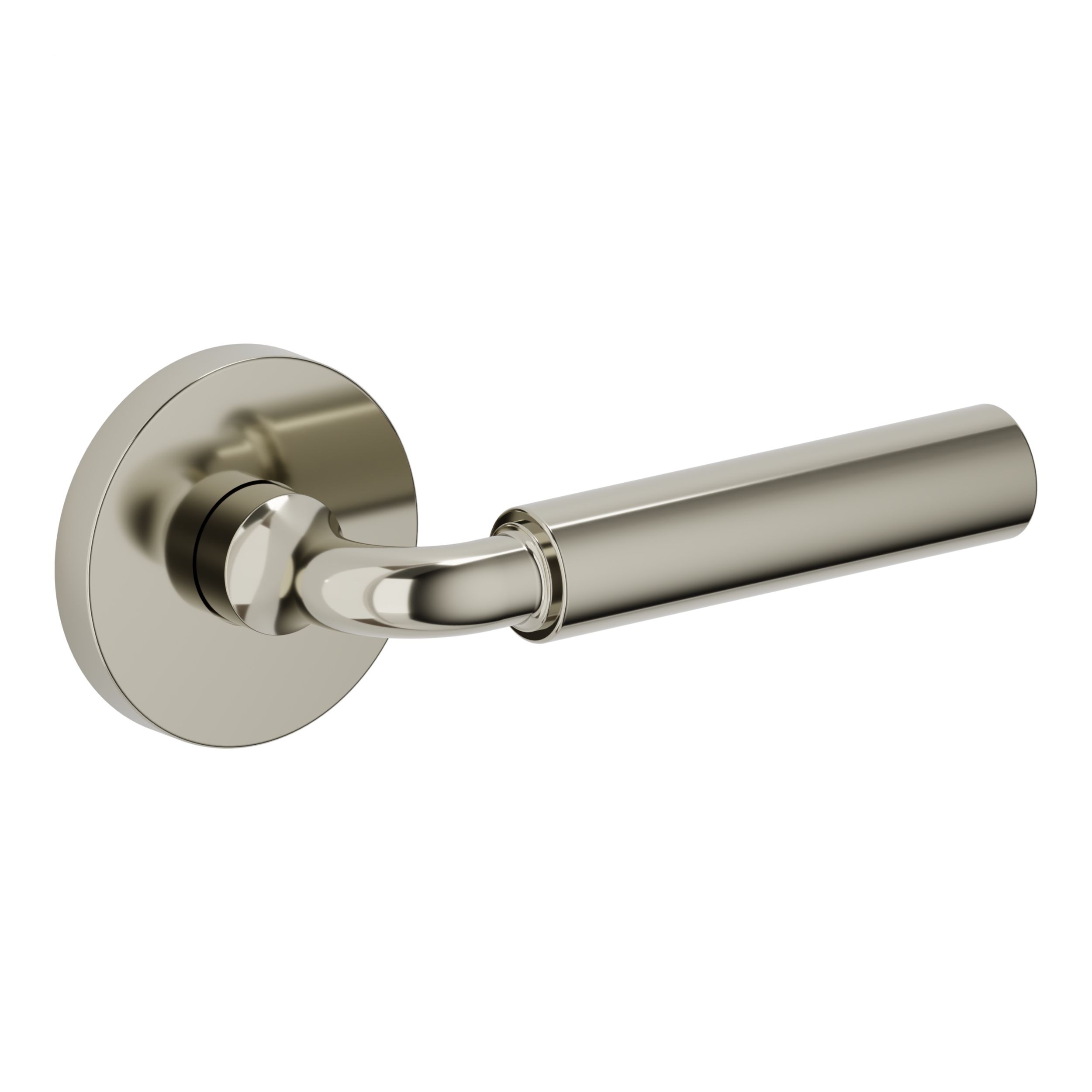 L031 Curved Gramercy Lever with 5046 Rose - Full Dummy