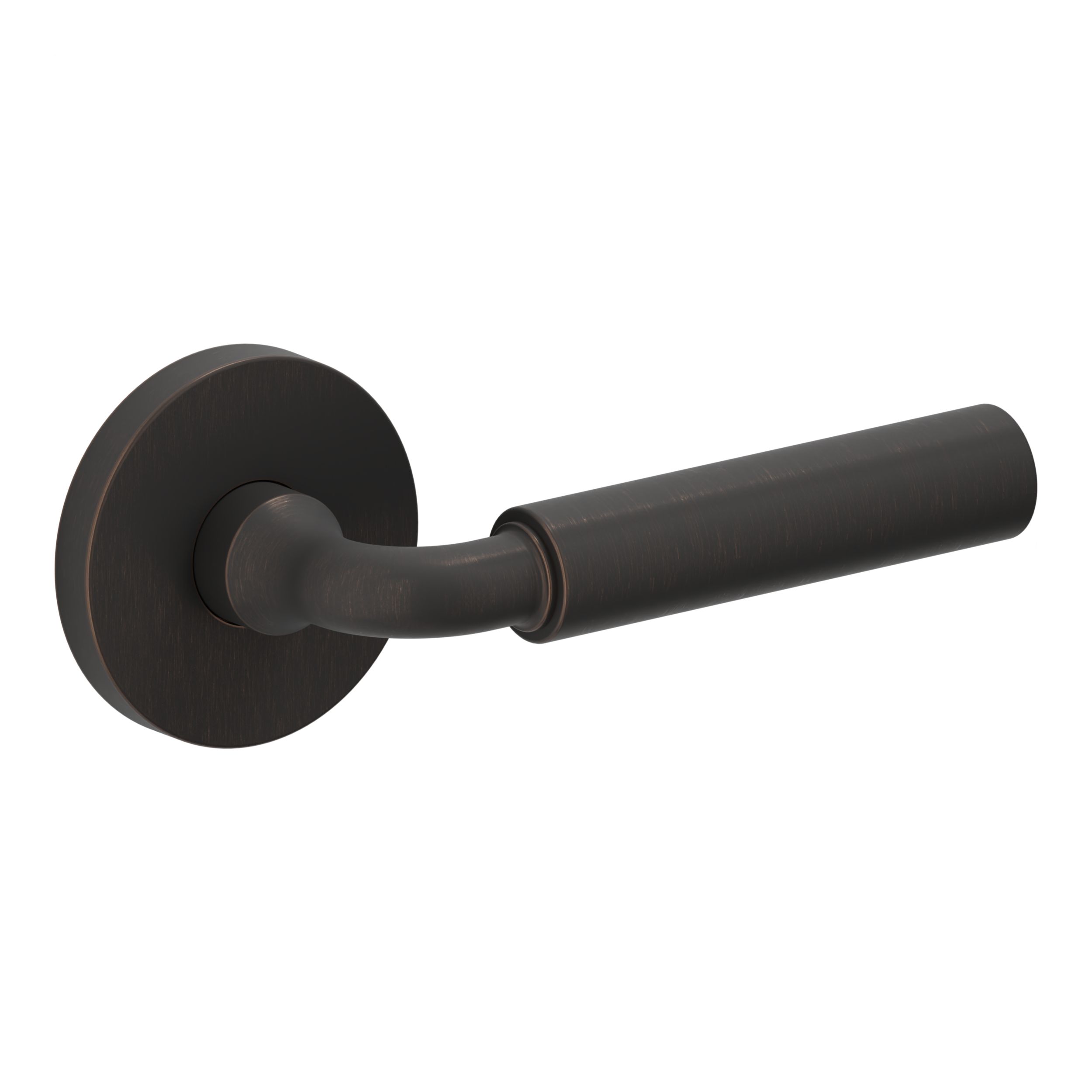 L031 Curved Gramercy Lever with 5046 Rose - Passage