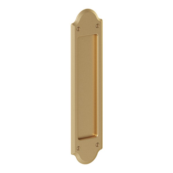 Boulder Pocket Door Set- Passage - Vintage Brass | Baldwin Hardware