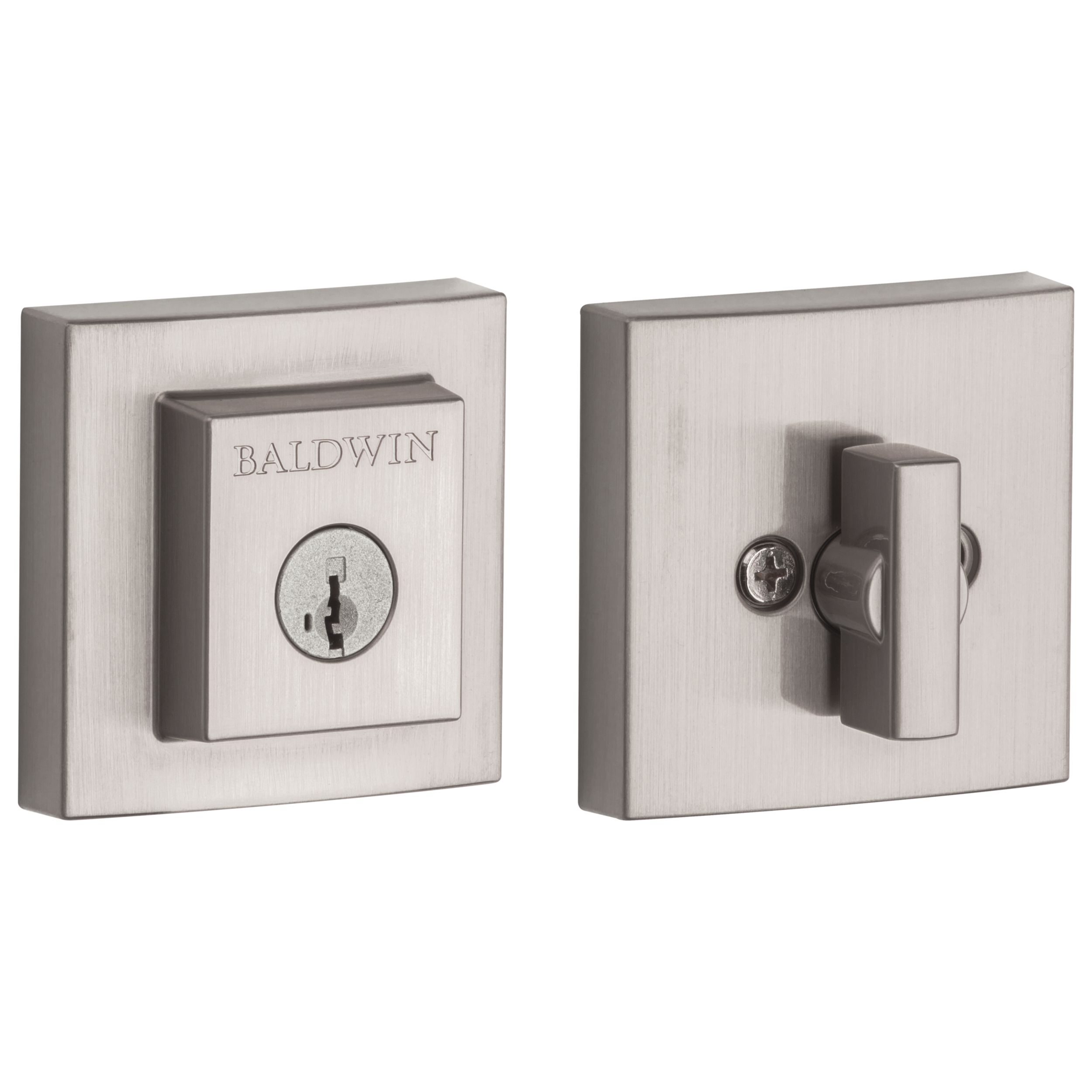 Square Deadbolt - Satin Nickel | Baldwin Hardware