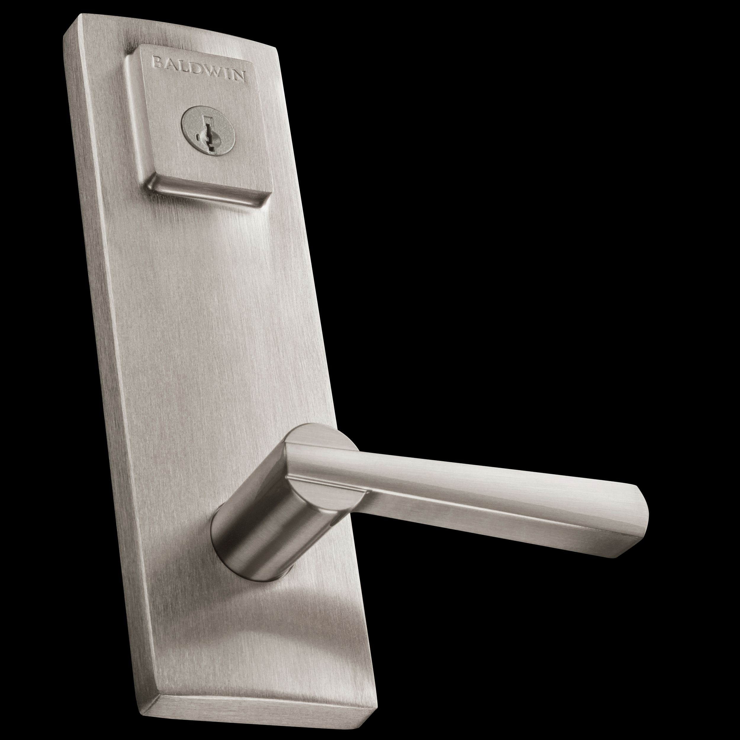 Keyed Spyglass Lever x Lever - Satin Nickel | Baldwin Hardware