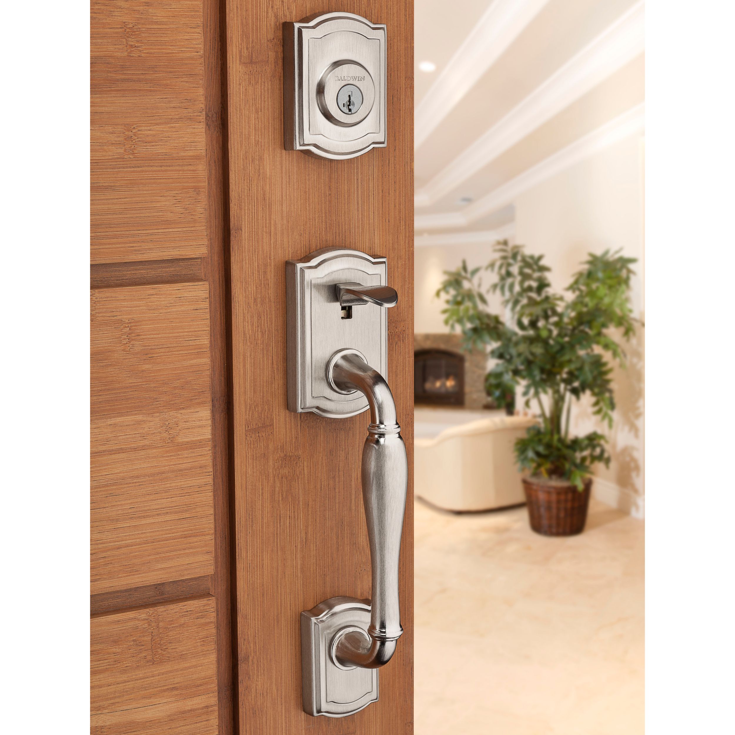 Baldwin door deals handle sets