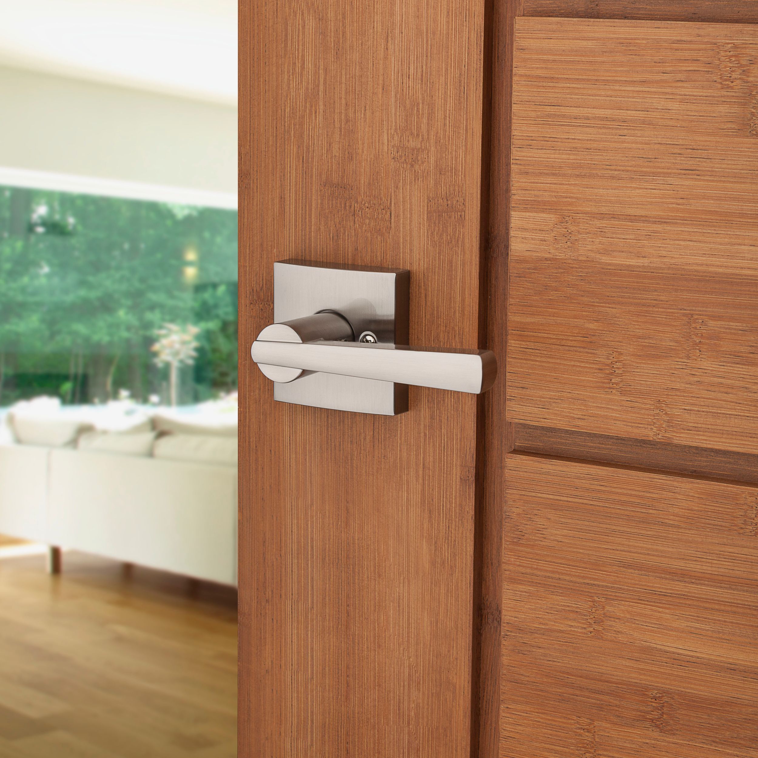 Prestige Spyglass Satin Nickel Dummy Door Lever