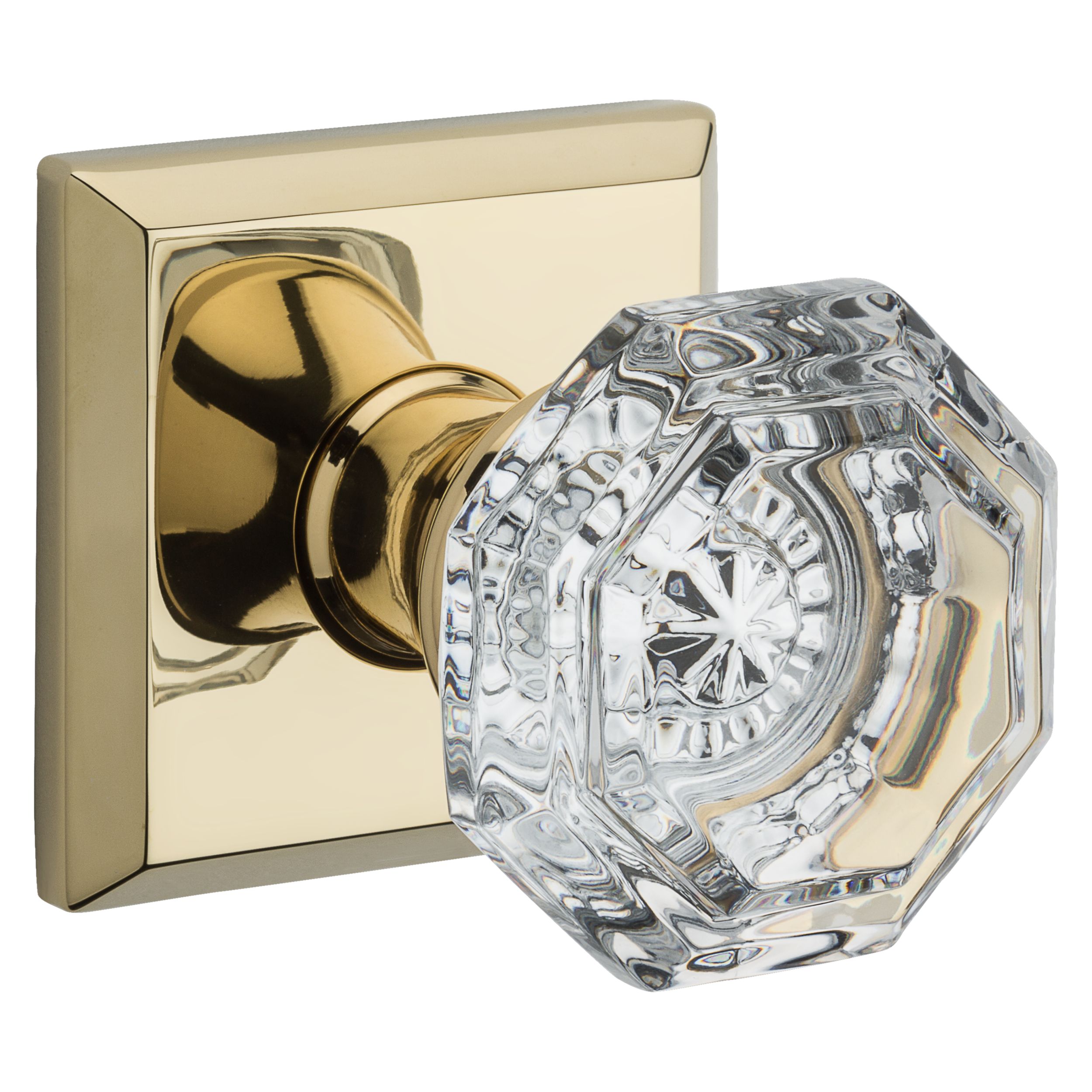 Crystal Knob & Traditional Square Rose- Passage