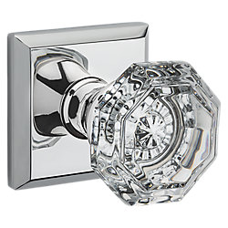 Crystal Knob & Traditional Square Rose- Passage