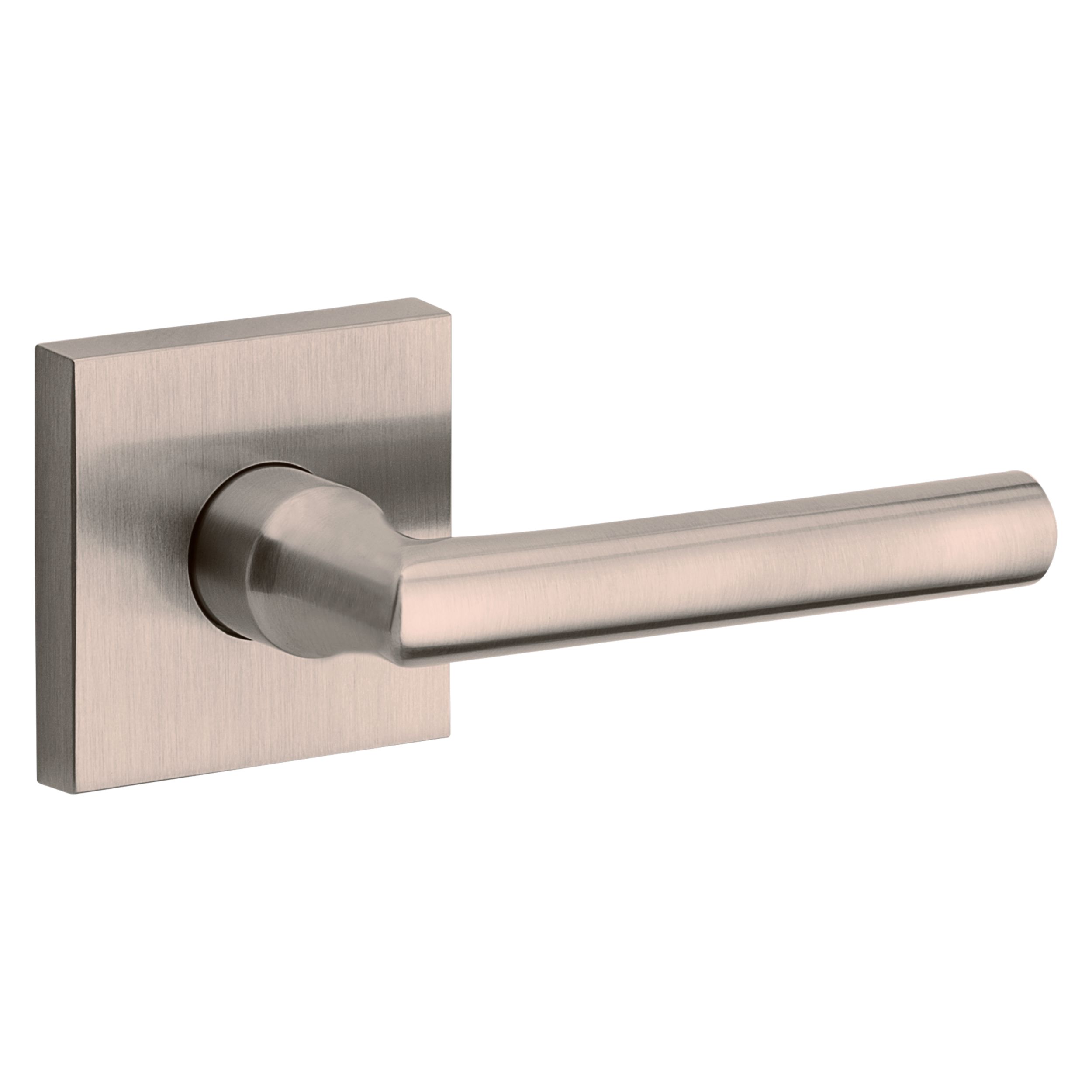 Tube Lever & Contemporary Square Rose- Passage