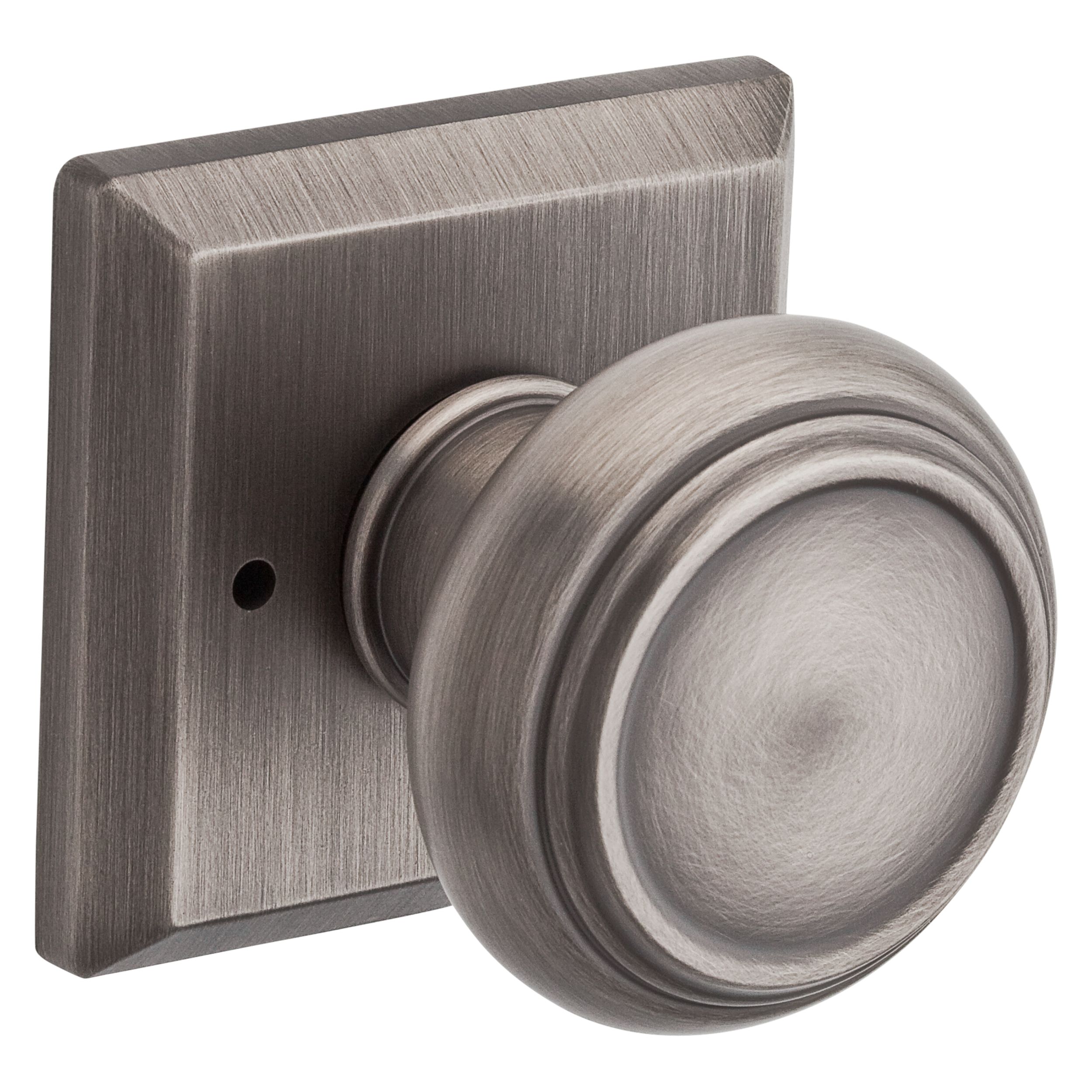 Traditional Knob & Square Rose- Privacy